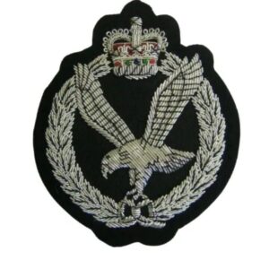 Army Air Corp Bullion Wire Hand  Embroidered Blazer Badge