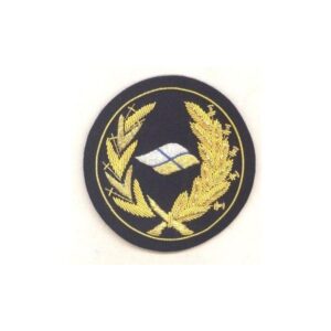 Hand-Embroidered Round Badge