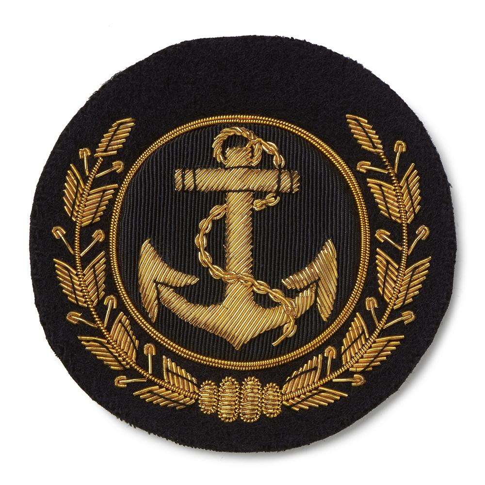 Anchor and Wreath Blazer Badge