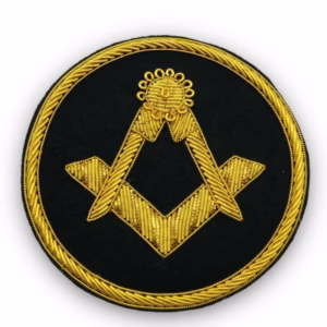Masonic Blazer Badge Bullion Wire Hand Embroidered Royal Blazer Patch , Sew on, Pocket sized Option Available Fast Shipping