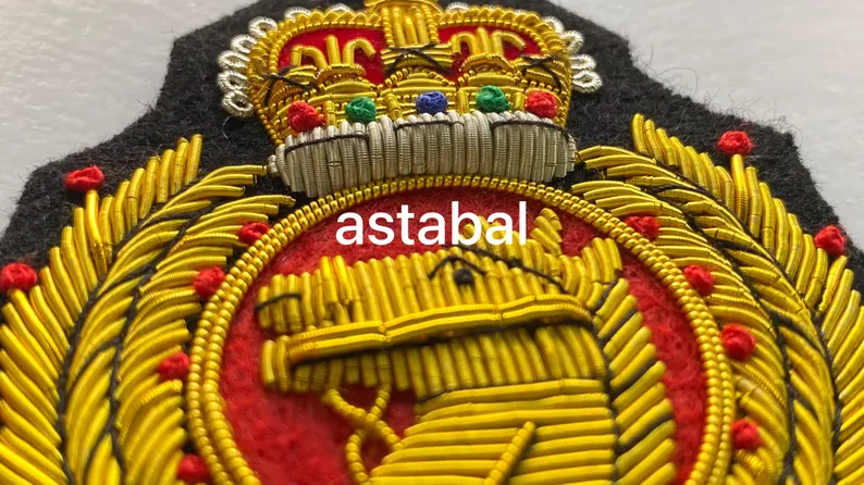 Vintage Horse Blazer Badge Bullion Wire Hand Embroidered Royal Blazer Patch , Sew on, Pocket size - Image 4