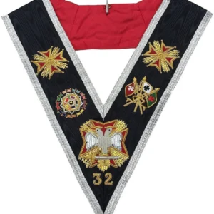 Masonic Rose Croix 31st Degree Collar - Unique Quality Hand-Embroidered Regalia