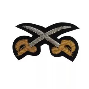 No.1 Training Instructor Blazer Badge Bullion Wire Hand Embroidered Royal Blazer Patch , Sew on, Pocket size