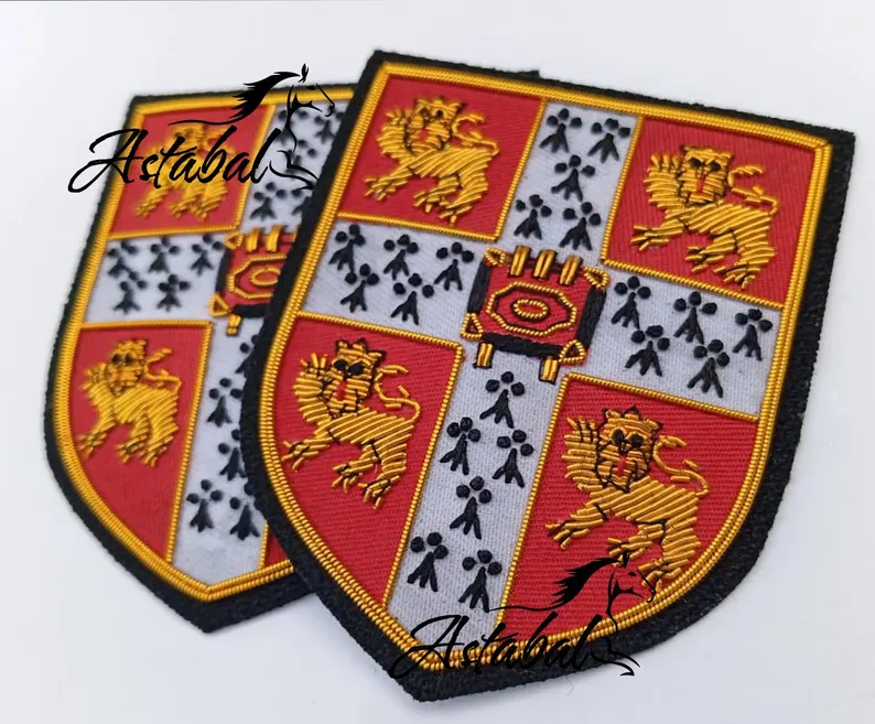 University of Cambridge Blazer Badge Bullion Wire Hand Embroidered Royal Blazer Patch , Sew on, Pocket size - Image 2