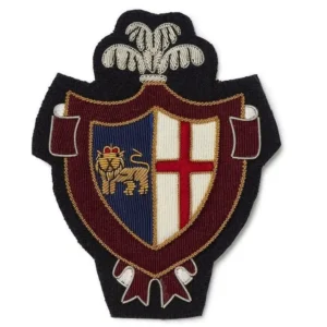 Fashion Vintage Bullion Wire Hand Embroidered Badge , Sew On ,Pocket Size