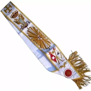 33rd Degree Scottish Rite Sash with Golden Border machine embroidery 33rd degree