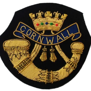 Duke of Cornwall's Light Infantry, Blazer Badge Wire Bullion