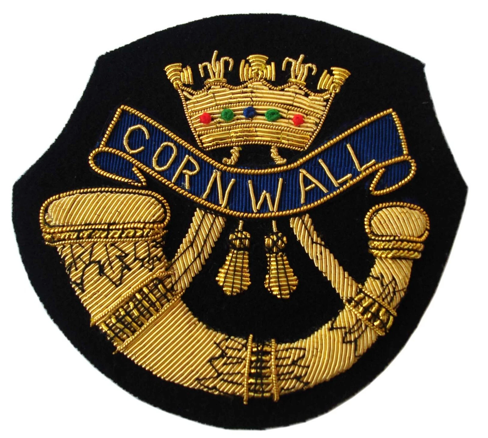 Duke of Cornwall's Light Infantry, Blazer Badge Wire Bullion