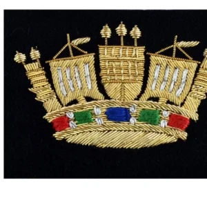 Naval Crown, Blazer Badge Wire Bullion, LI-EMB-0047
