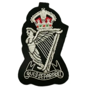 Royal Ulster Rifles, Blazer Badge Wire Bullion