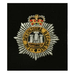 The Devonshire Regiment, Blazer Badge Wire Bullion, LI-EMB-0031