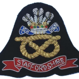 The Staffordshire Regiment, Blazer Badge Wire Bullion, LI-EMB-0018
